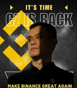 CZ back to binance