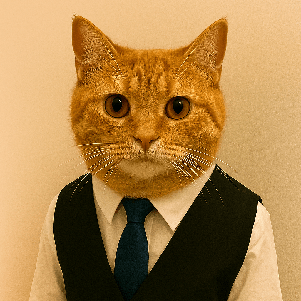 Cat in vest