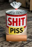 Shit Piss Skin Can Wallet