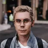smart man with glasses