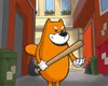 dog wif bat