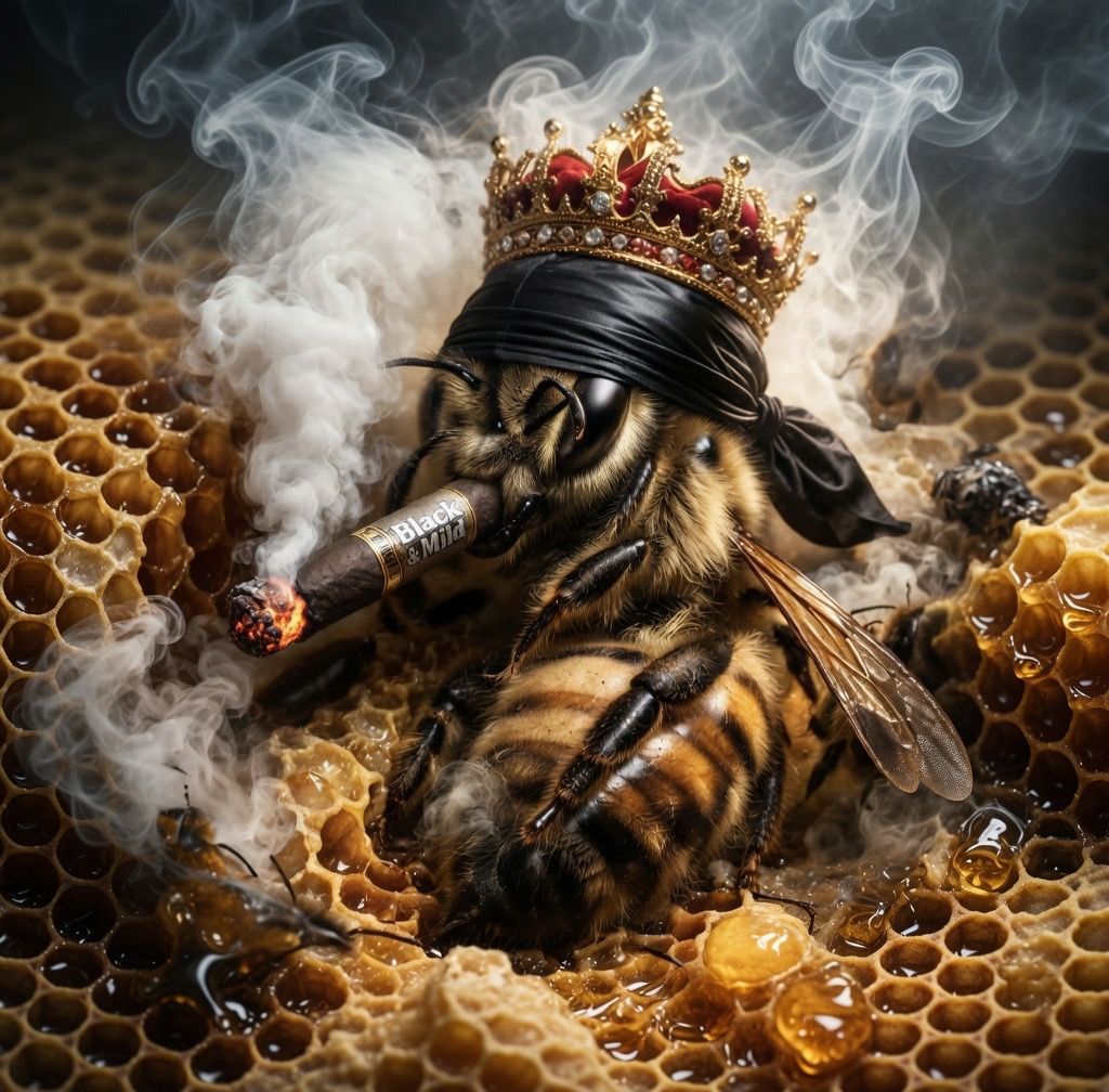nicotine honey bees